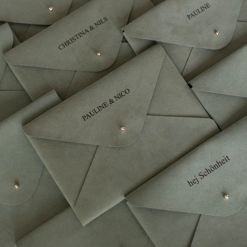 10er Set SMILA Fototasche - OLIVE - personalisiert